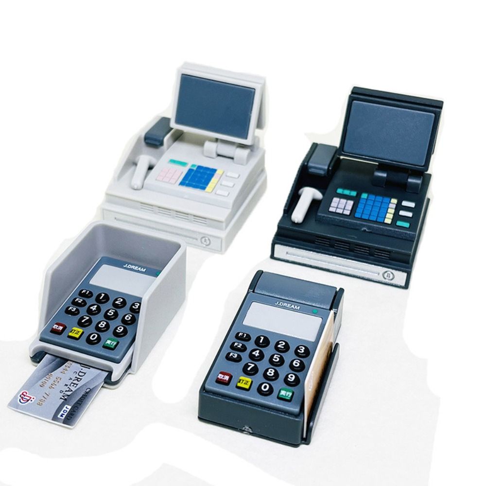 Toy Cash Register - Diy Poppenhuis Pos Machine Spelen Huis