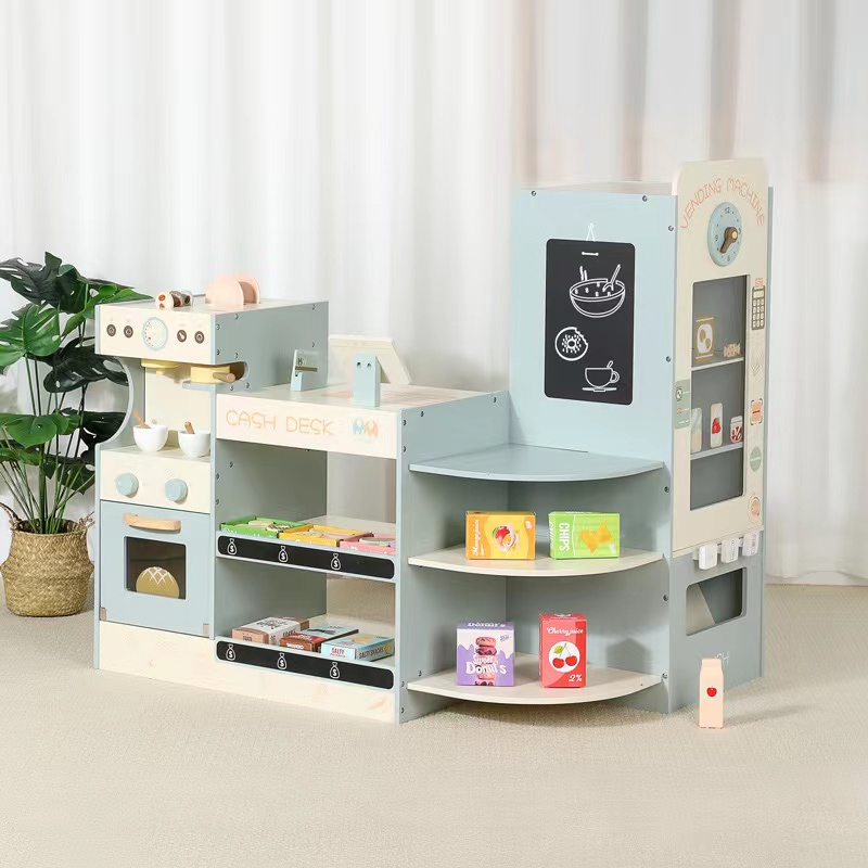 Houten supermarkt speelset voo - Toy Cash Register recensie en prijs
