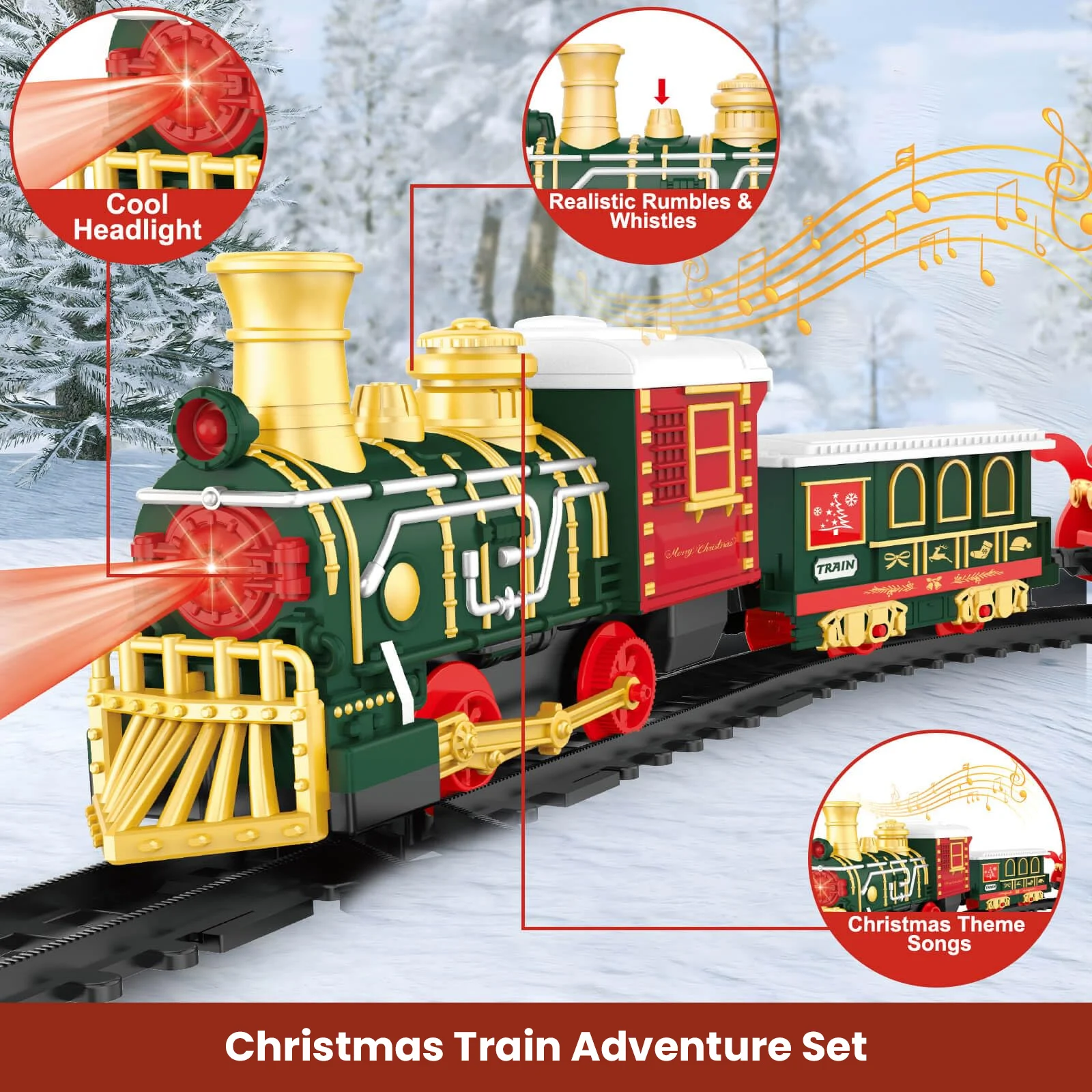 Kersttreinset Modelauto voor k - Kids Toys Xmas recensie en prijs