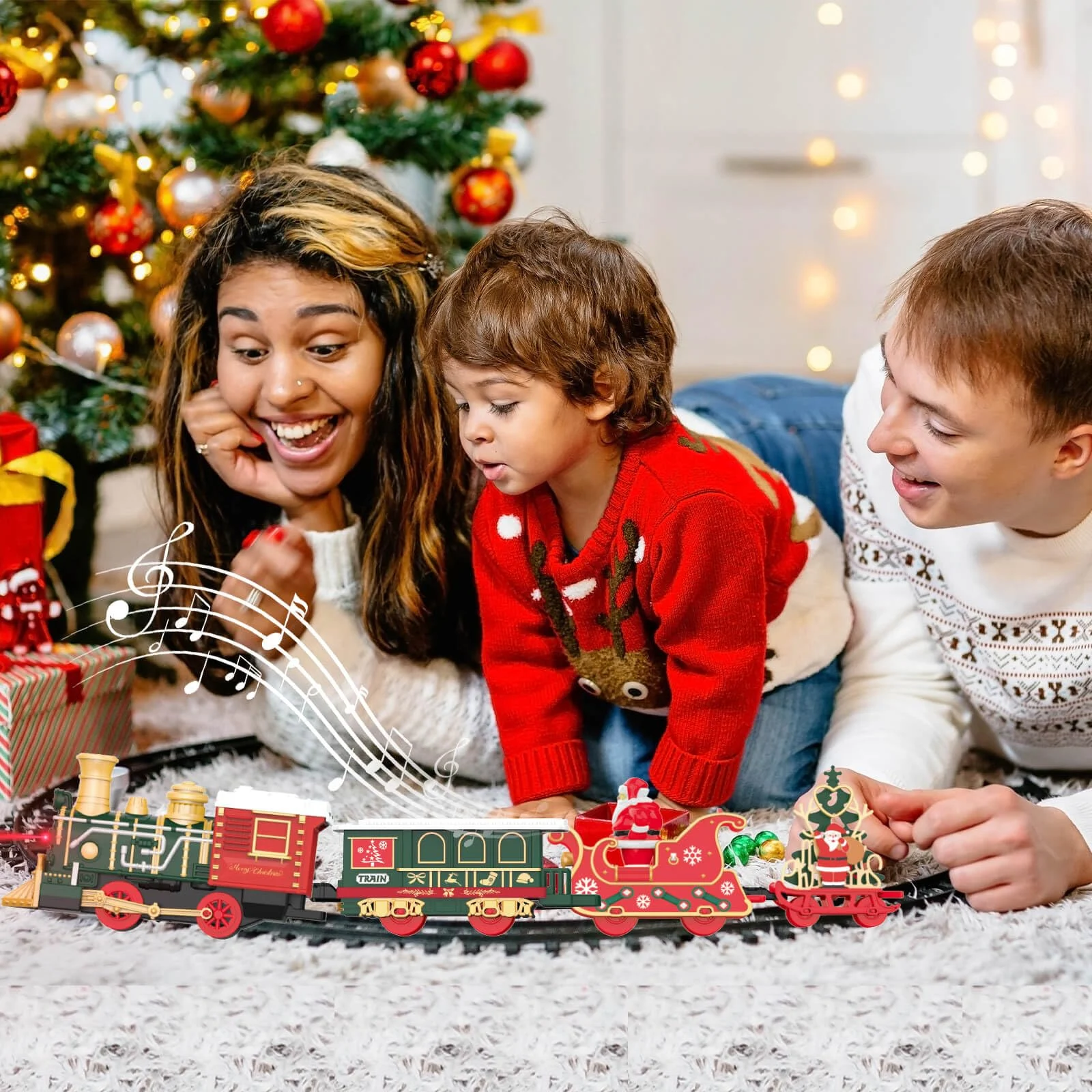 Kersttreinset Modelauto voor k - Kids Toys Xmas recensie en prijs