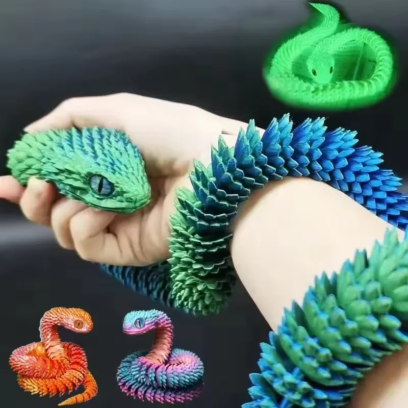 3D-geprinte slang beweegbaar g - Kids Toys Xmas recensie en prijs