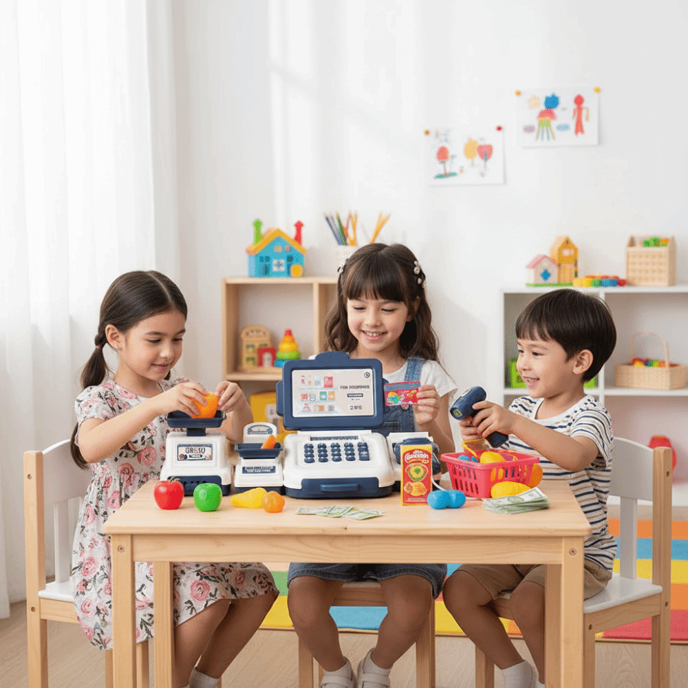 Puzzelsimulatie Supermarkt Kas - Toy Cash Register recensie en prijs